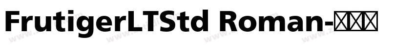 FrutigerLTStd Roman字体转换